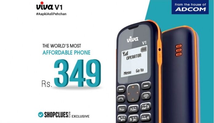 Viva V1 feature phone Feature phone Viva V1 launched in India, cost just Rs 349