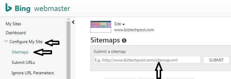 Step 3. Submit a Sitemap