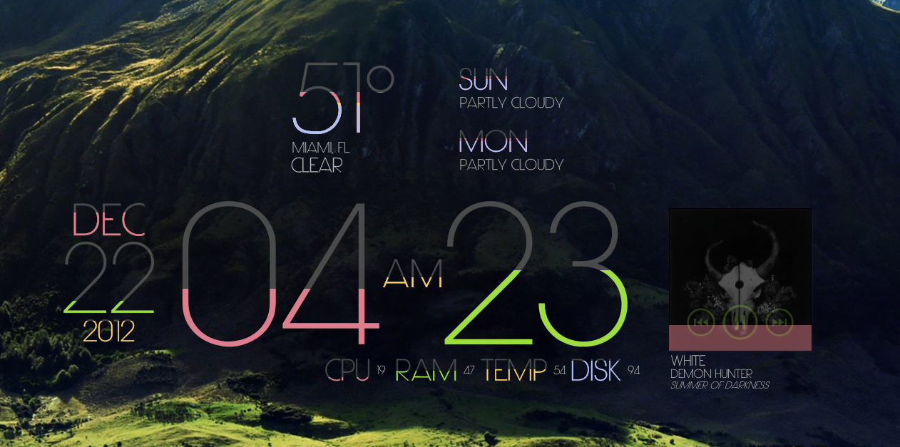 best rainmeter skins