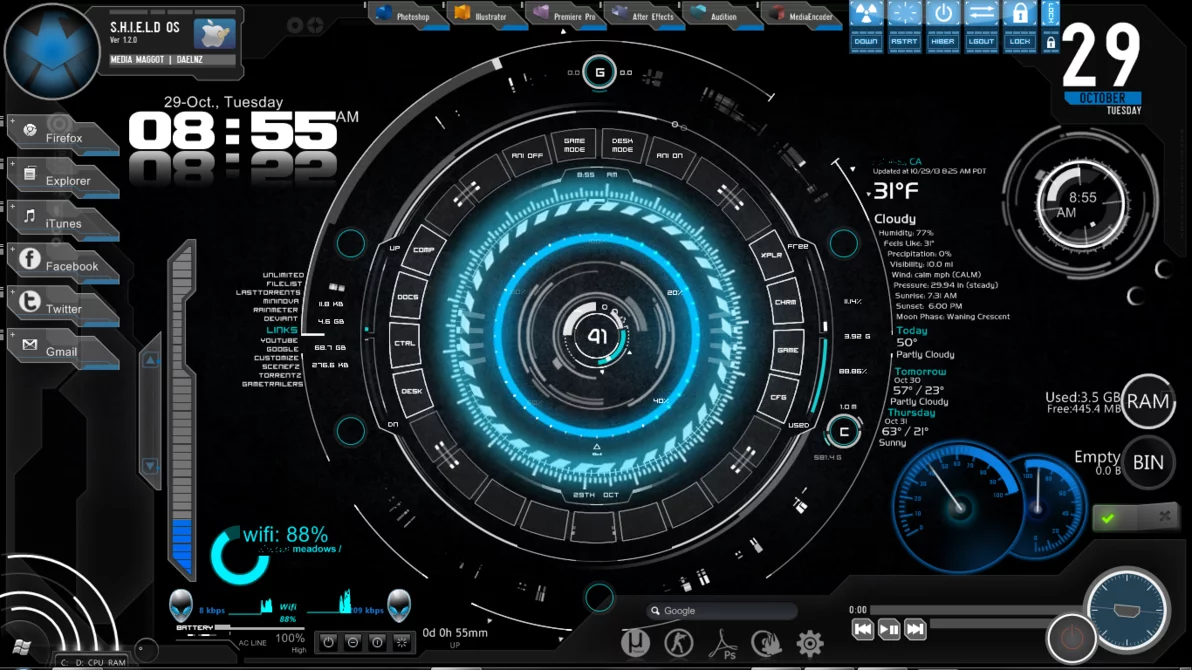 best rainmeter skins