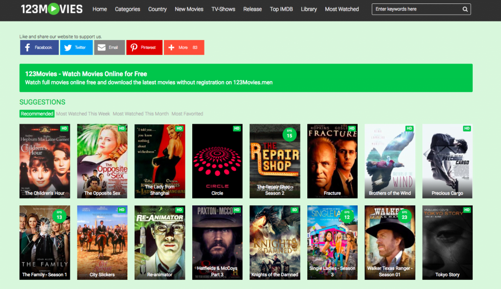 Top 20 123Movies Proxy and Mirror Sites of 2020 [100 Working