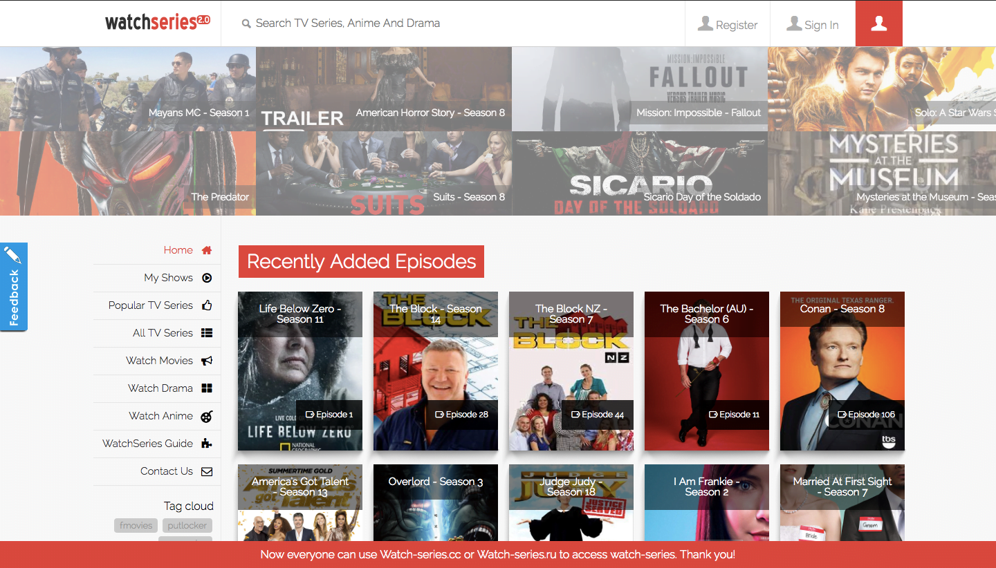 Watch Series Unblocked proxy