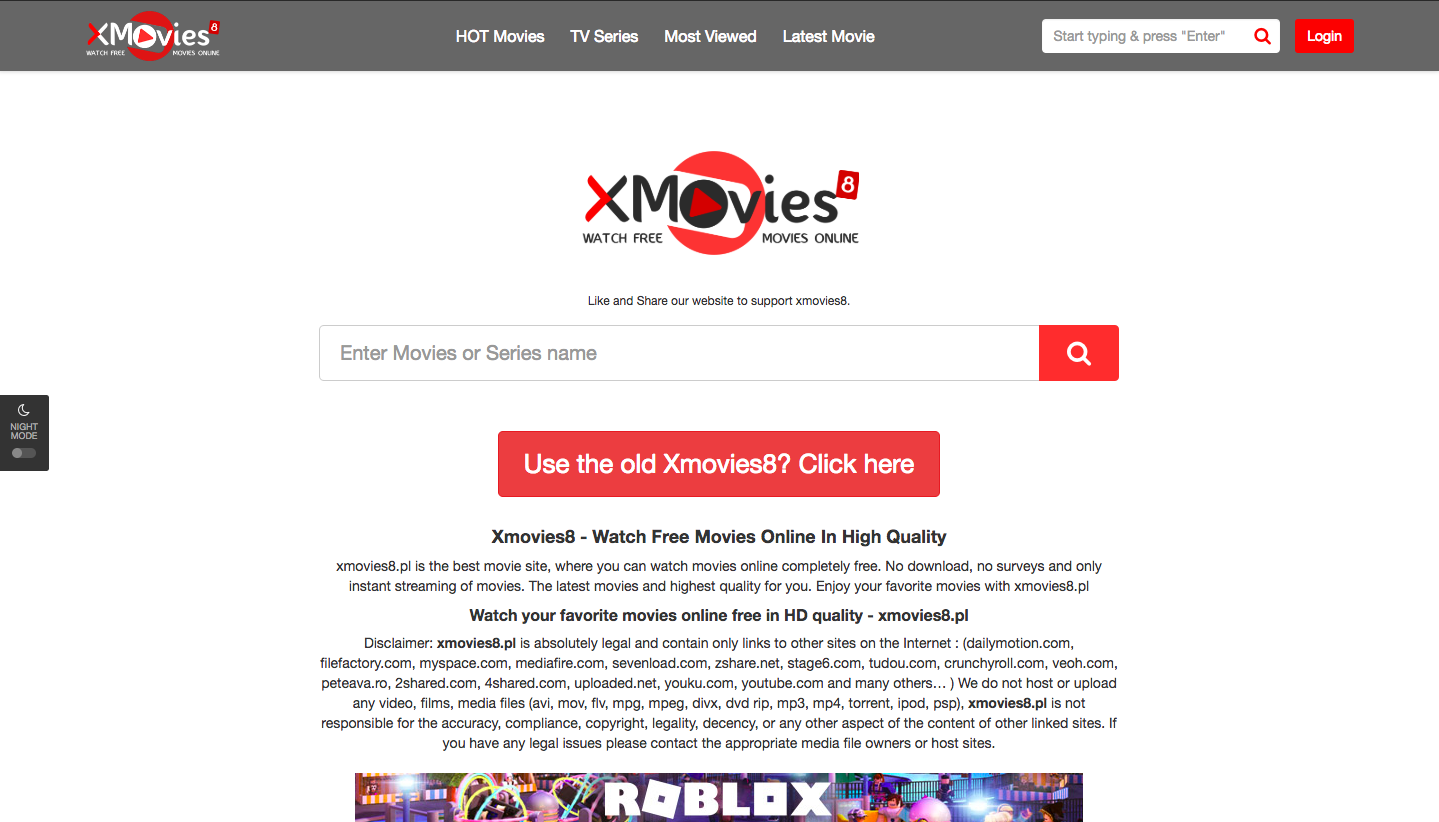 XMovies8 proxy