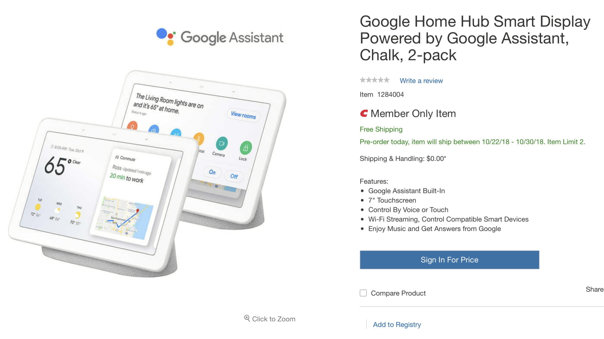 Costco To Provide An Amazing Deal For Google Home Hubs