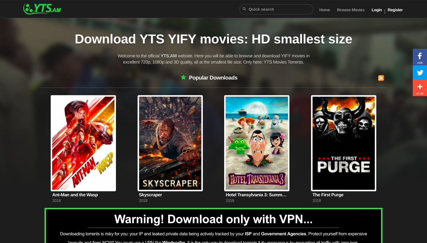 yify proxy and yify mirror sites 