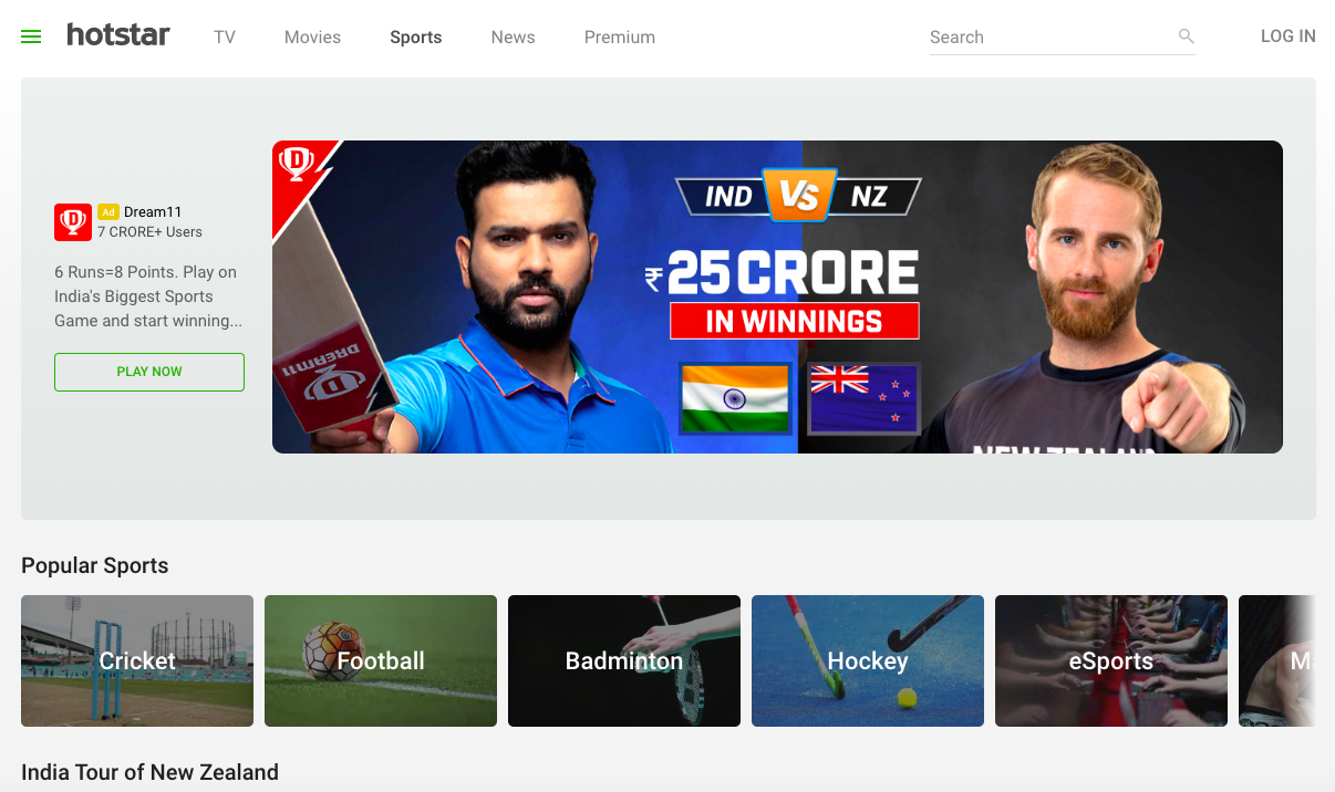 You can also watch the high-resolution video which is an added incentive on HotStar