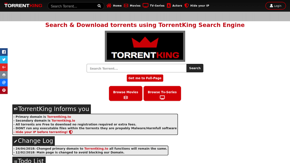 20+ Best TorrentKing Proxy and Mirror Sites List