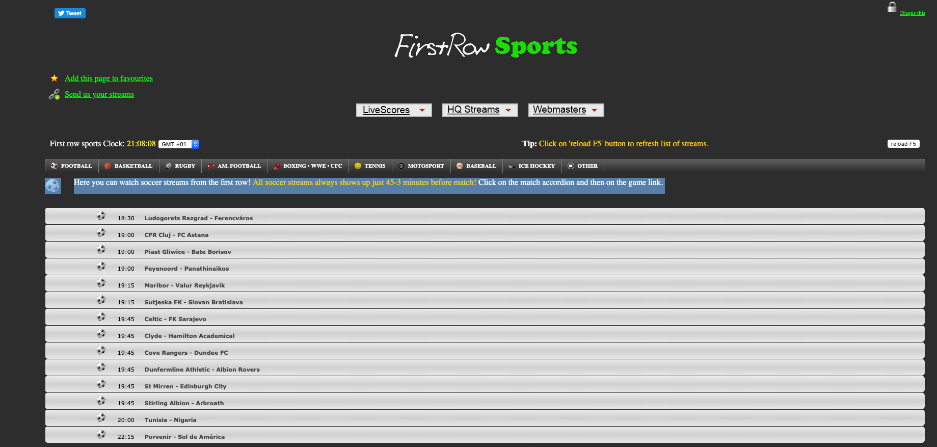 firstrowsports snooker