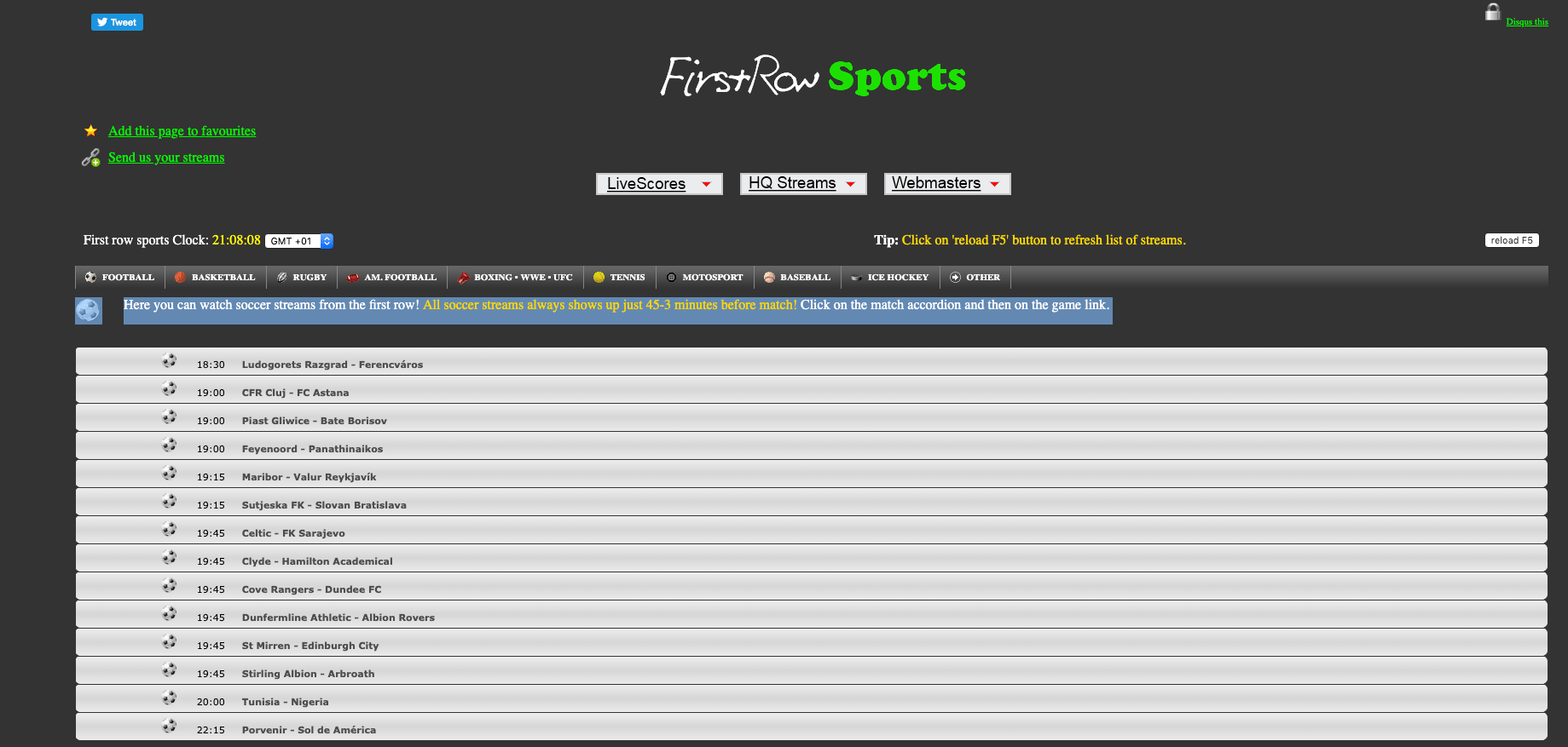 First Row Sports Am Football Online