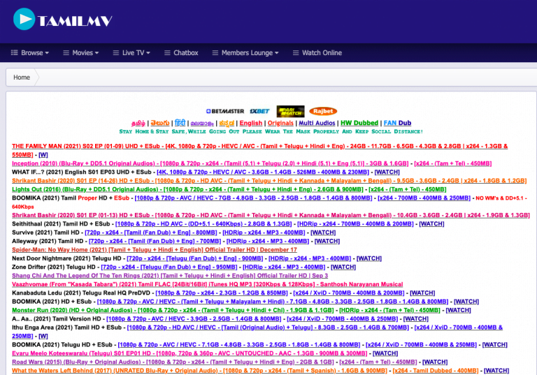 TamilMV Proxy and Mirror Sites [May 2024] BizTechPost