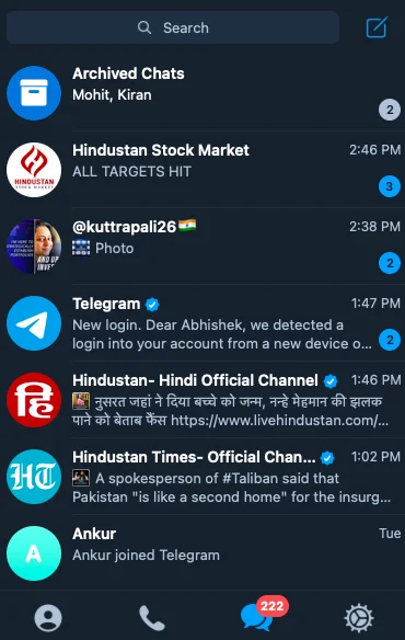 how to delete contact in telegram on iphone