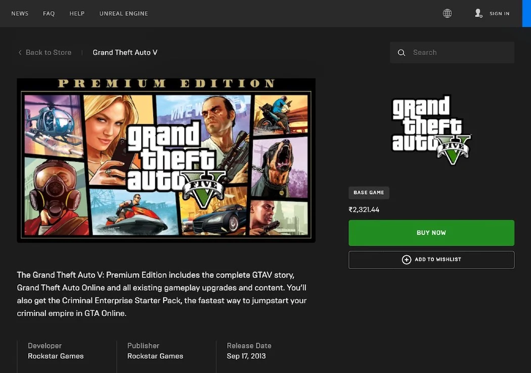 How to Download GTA 5 using Epic Games Store?