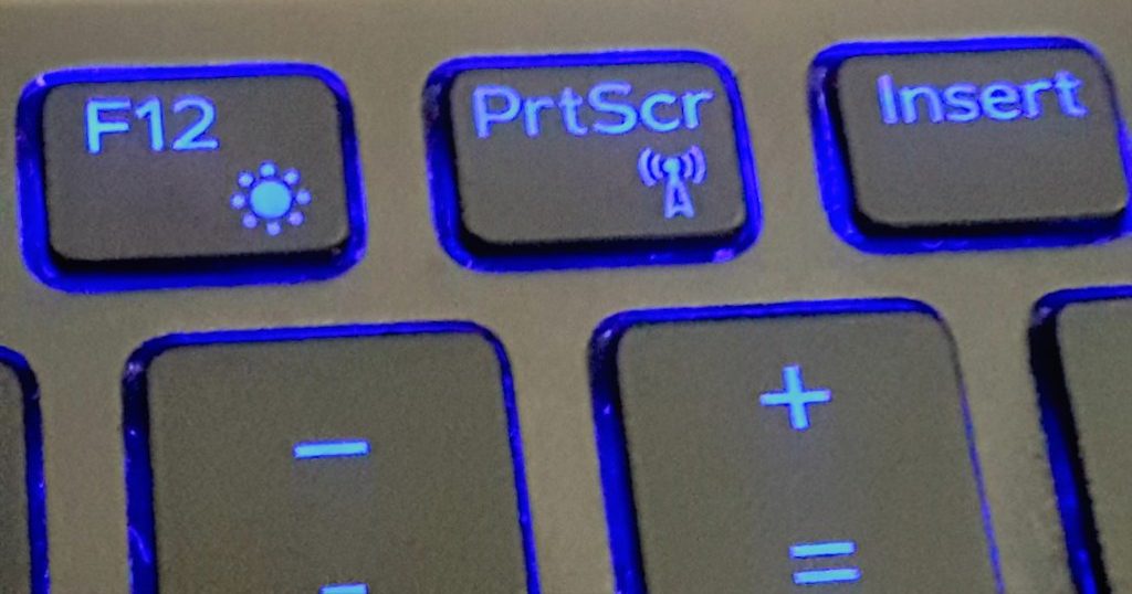 Print screen in Windows using this key