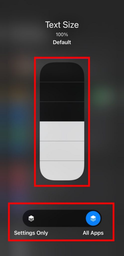 Change the Text Size on all the apps