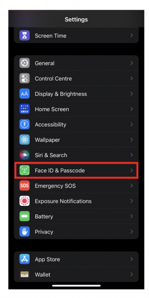 set up Face ID with Glasses