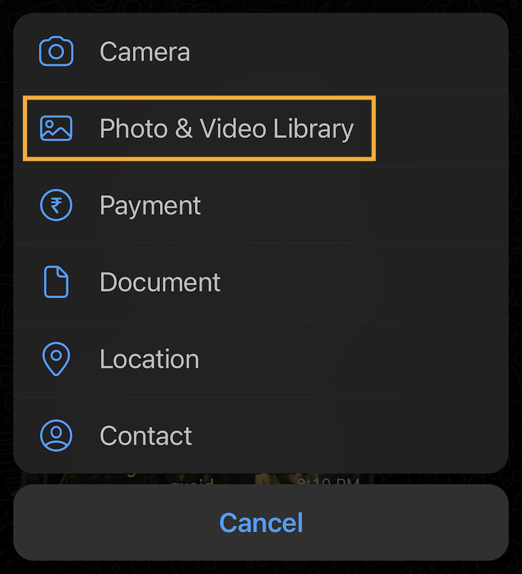 How to crop or resize photos on WhatsApp