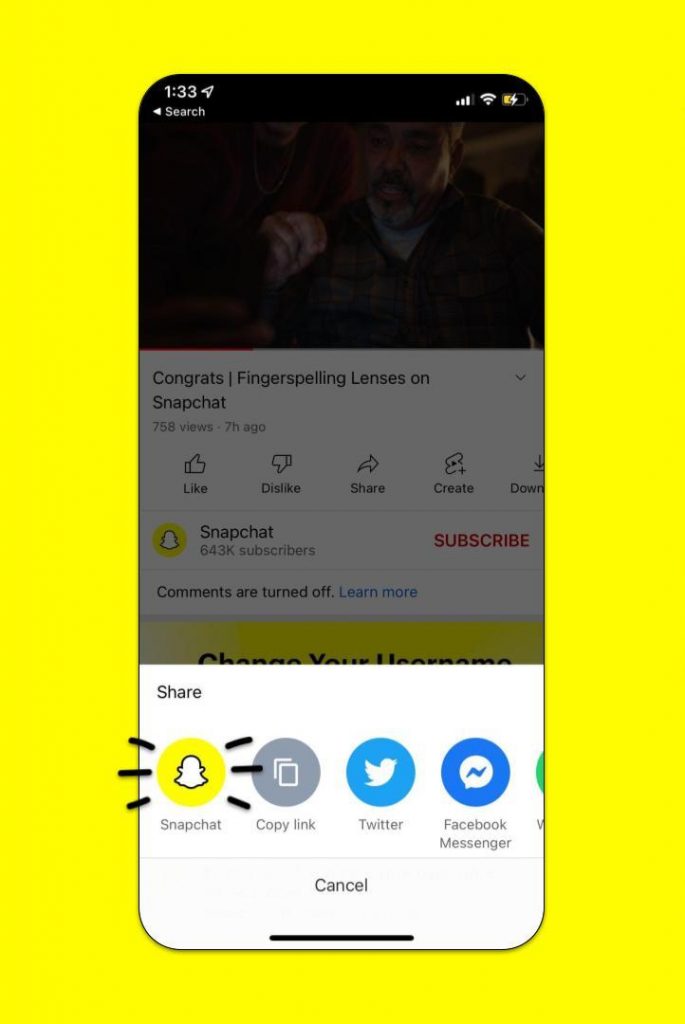 How to Share YouTube Videos on Snapchat on iOS and Android